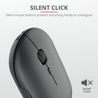 Мишка, TRUST Puck Wireless & BT Rechargeable Mouse Black thumbnail 8