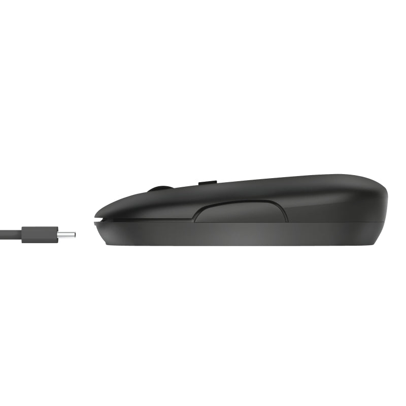 Мишка, TRUST Puck Wireless & BT Rechargeable Mouse Black