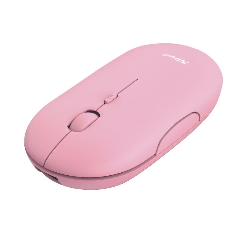 Мишка, TRUST Puck Wireless & BT Rechargeable Mouse Pink