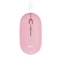 Мишка, TRUST Puck Wireless & BT Rechargeable Mouse Pink thumbnail 9