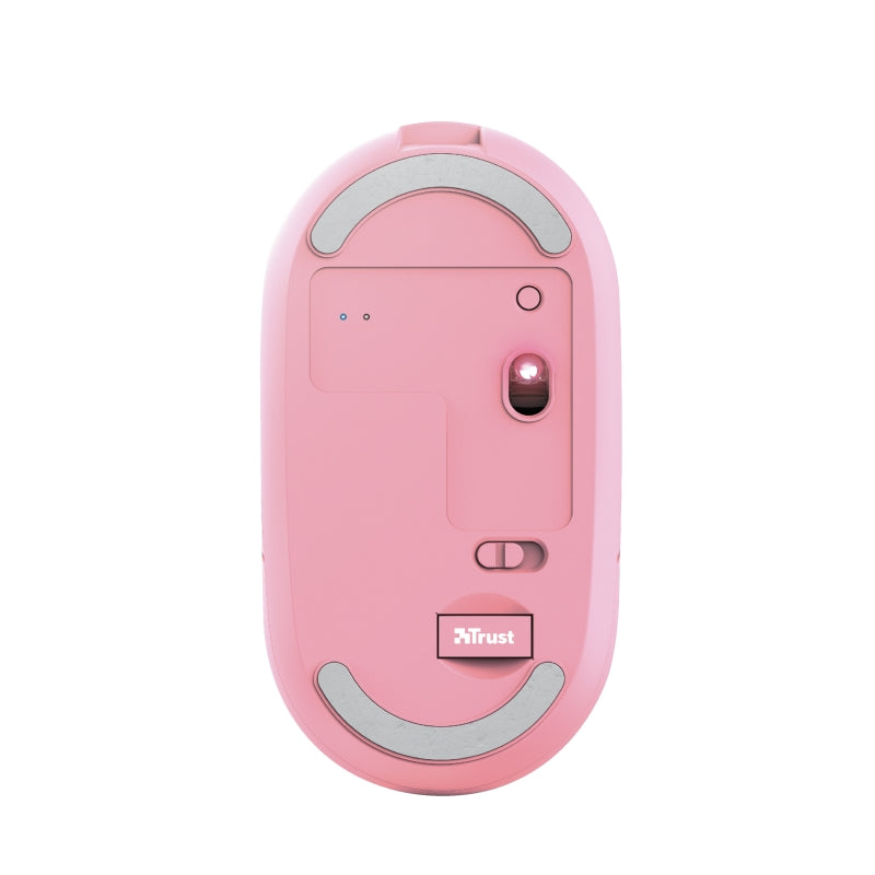 Мишка, TRUST Puck Wireless & BT Rechargeable Mouse Pink