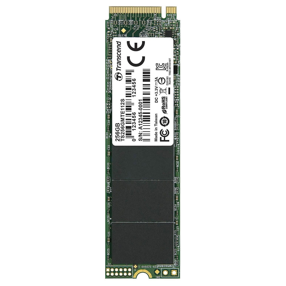 256GB Transcend , M.2 2280,PCIe Gen3x4, M-Key, 3D TLC, DRAM-less