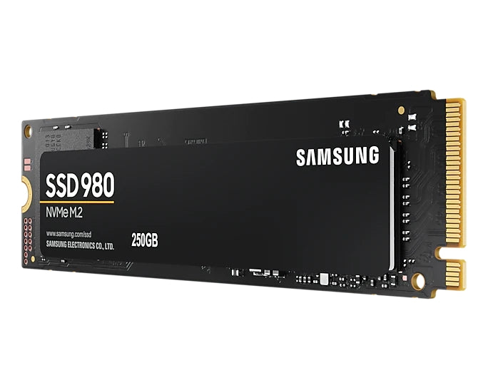 250GB Samsung SSD 980  PCIe 3.0 NVMe 1.4 M.2 V-NAND 3-bit MLC, Pablo Controller, 256-bit Encryption, Read 2900 MB/s Write 1300 MB/s