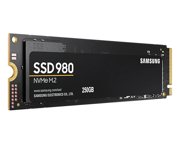 250GB Samsung SSD 980  PCIe 3.0 NVMe 1.4 M.2 V-NAND 3-bit MLC, Pablo Controller, 256-bit Encryption, Read 2900 MB/s Write 1300 MB/s