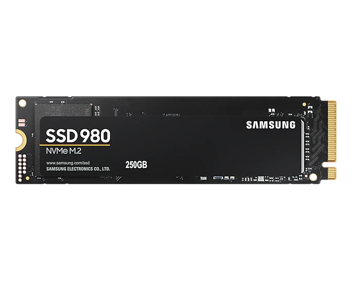 250GB Samsung SSD 980  PCIe 3.0 NVMe 1.4 M.2 V-NAND 3-bit MLC, Pablo Controller, 256-bit Encryption, Read 2900 MB/s Write 1300 MB/s