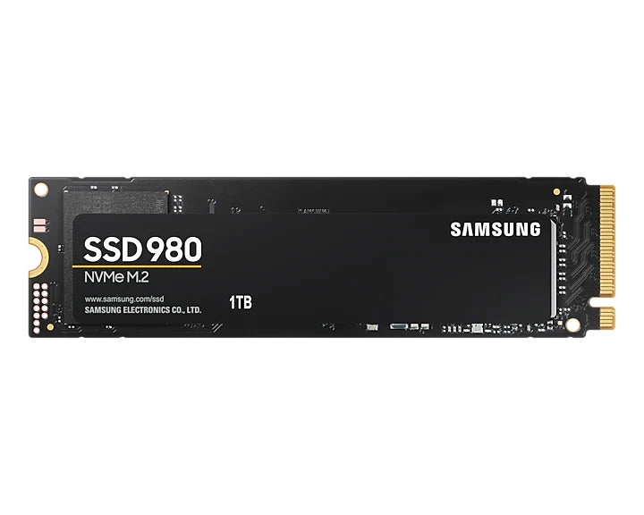 1TB Samsung SSD 980  PCIe 3.0 NVMe 1.4 M.2 V-NAND 3-bit MLC, Pablo Controller, 256-bit Encryption, Read 3500 MB/s Write 3000 MB/s