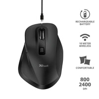 Мишка, TRUST Fyda Wireless Ergonomic Rechargeable Mouse thumbnail 10