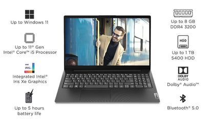 Лаптоп Lenovo V15 G2 Intel Core i3-1115G4 (3GHz up to 4.1GHz, 6MB)