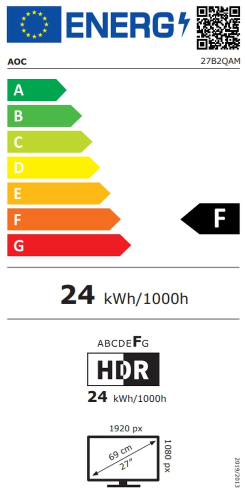 Монитор, AOC 27B2QAM 27
