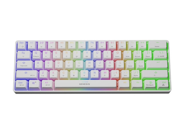 Клавиатура, Genesis Mechanical Gaming Keyboard Thor 660 Wireless RGB Backligtht Gateron Red White